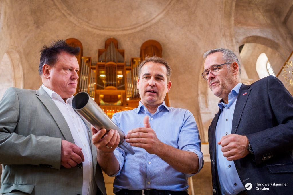 Pressetour zum Tag des Handwerks 2025, Jehmlich Orgelbau Dresden